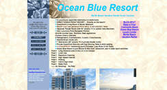 Desktop Screenshot of oceanbluemyrtlebeach.com